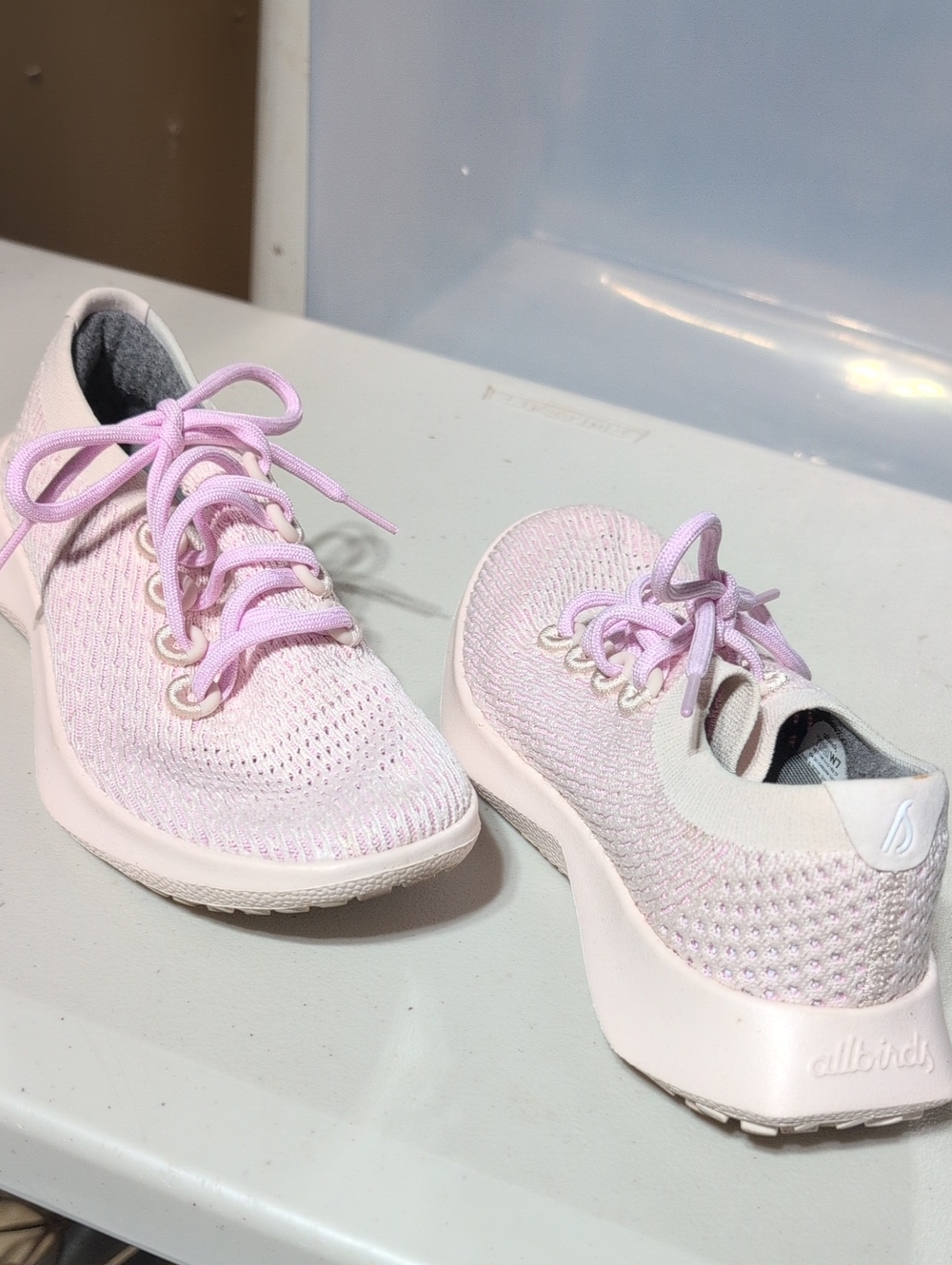 allbirds Women's Pale Pink Knit Runners